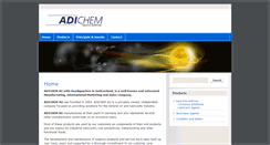 Desktop Screenshot of adichem.com